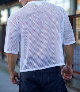 Jersey recortado de poliéster 100% personalizado para hombre, camiseta de gran tamaño para fútbol, baloncesto, fútbol, deporte, Vintage, serigrafía, ropa de calle