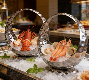 Support <span class=keywords><strong>de</strong></span> présentation <span class=keywords><strong>de</strong></span> sashimi en acier inoxydable <span class=keywords><strong>japonais</strong></span>, plateau décoratif pour fruits, fournitures pour hôtels, clubs, KTV et bars - Product Image 2