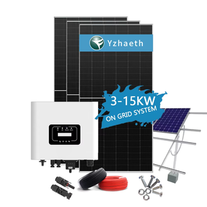Système solaire hybride hors réseau pour maison avec batterie, kit complet, contrôleur MPPT, 10 kW, 15 kW, 1 kW, Lifepo4, IP66, garantie 10 ans - Product Image 1