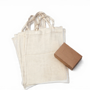 Ensemble de 10 sacs en toile réutilisables, sur mesure pour l'emballage de vente au détail et le transport quotidien - Product Image 1