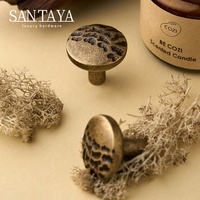 Poignées Santaya en laiton brossé antique massif, poignées de meubles de cuisine, boutons de tiroir de chambre à coucher, poignée de meuble en bronze