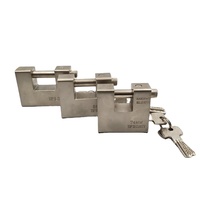 Cerradura de 4 llaves de computadora rectangular grande niquelada electrónica de tipo pesado de 94mm para computadoras y muebles de oficina
