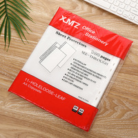 Pochettes transparentes en PP à 11 trous pour classeurs et présentoirs