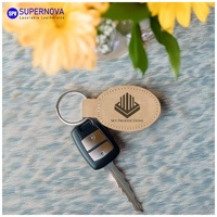 Schlüsselanhänger-Rohlinge für Leder-Laser-Gravur, Individuelles Logo Leere Leder-Schlüsselanhänger Laser, Großhandel Leere Leder-Schlüsselanhänger Laser