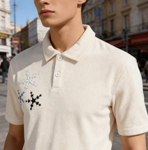 เสื้อยืดผู้ชายสั่งทำคุณภาพสูง 100% ผ้าฝ้าย สตรีทแวร์ ถักลาย พร้อมโลโก้สั่งทำ ขายส่ง - Product Image 2