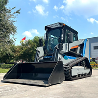 Nouvelle mini-chargeuse compacte conforme aux normes CE EPA, moteur diesel Kubota, pompe hydraulique, chargeuse frontale, engin de terrassement sur roues