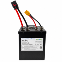 Batterie au lithium ternaire rechargeable 52V 28Ah pour vélo électrique et vélo de banlieue 1456Wh, boîtier métallique, personnalisation OEM, approvisionnement en gros