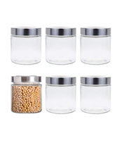 Bocaux en verre pour aliments en gros d'usine, bocaux de conservation alimentaire, bocaux pour huile de piment, bocaux Mason, bocaux à miel avec couvercles
