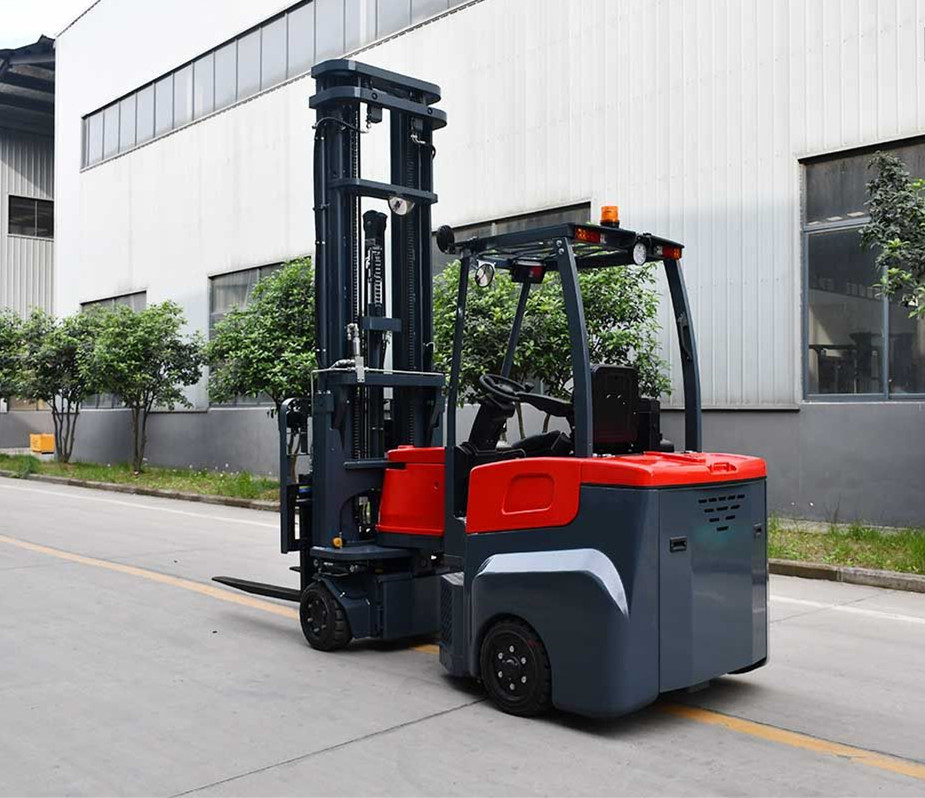 full AC system max lifting height 12.5m flexible steering electric articulated forklift for indoor and outdoor stacking