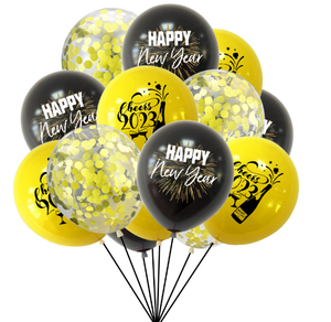 Scintillant bonne année 2023 papier bannière drapeau feu d'artifice cadeau <span class=keywords><strong>champagne</strong></span> guirlande et ballons à air pour le jour <span class=keywords><strong>de</strong></span> l'an fête décor - Product Image 4