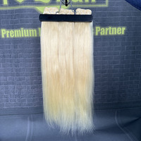 Extensiones de Cabello Humano Natural Liso de Primera Calidad # Cabello Humano Virgen 613 100% Doble Trama, Cabello Vietnamita, Precio al por Mayor