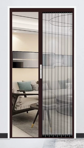 Waterproof folding aluminum sliding doors with mosquito <b>net</b> with hollow glass anti-theft ISO9001 - Product Image 3