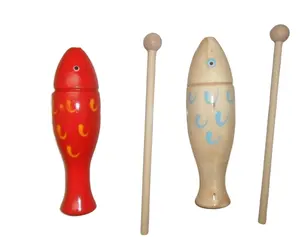 奥尔夫乐器音乐玩具打击乐桂罗幼儿教具木鱼小幼儿园木鱼