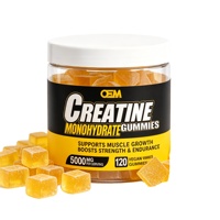 Suplemen Permen Gummy Energi OEM Creatine Monohydrate L-Carnitine untuk Pertumbuhan Otot 60 Buah