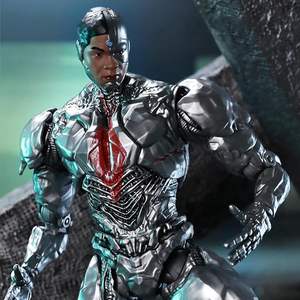 Figura de Acción de <span class=keywords><strong>Cyborg</strong></span> de la Serie <span class=keywords><strong>DC</strong></span> - Figura de Acción Original y Auténtica a Escala 1/9, 19.5cm/7.6in, con Muchos Accesorios, Juguete Coleccionable - Product Image 5