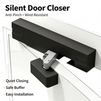 Amortisseur de porte à fermeture automatique, butée de porte battante domestique à fermeture douce, ferme-porte automatique à fermeture douce pour hôtel