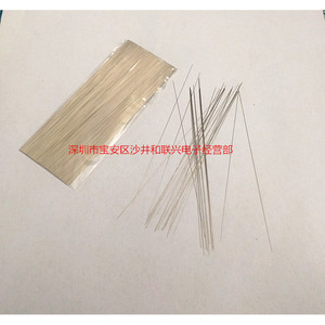 Lápiz de prueba de CA de acero, 0.15x95.25mm, aguja recta de 90 grados, sonda de prueba electrónica, paquete de 1000 piezas - Product Image 1