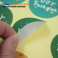 Fabrication en gros d'étiquettes adhésives personnalisées avec logo imprimé sur rouleau pour sacs en papier