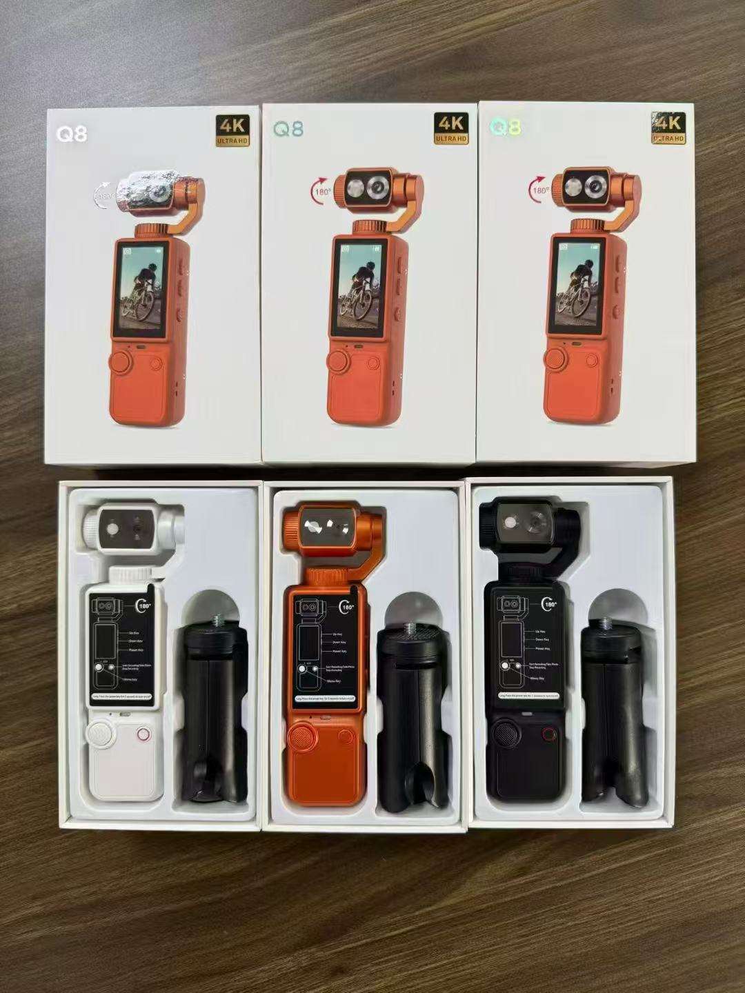 <strong>2026</strong> New <strong>4K</strong> HD WiFi Waterproof IP67 Sports Wearable Q8 <strong>Camera</strong> for Motorcycle & Bicycle Vlogging