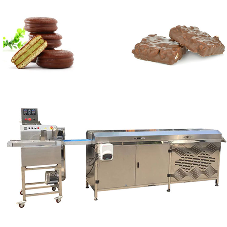 Chocolate Enrober Making Line with Cooling Tunnel Machines Cooling Belt Cabinet For Chocolate Industry