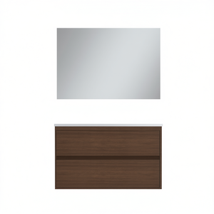 Meuble de salle de bain suspendu Elegance Line 90 cm blanc mat - Product Image 3