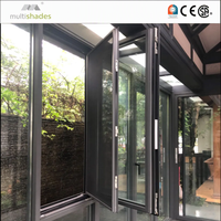Ventana Abatible de Aluminio con Doble Acristalamiento, Aislamiento Térmico, Alta Seguridad y Resistencia al Agua, Certificación NFRC, para Proyectos Hoteleros en EE. UU.