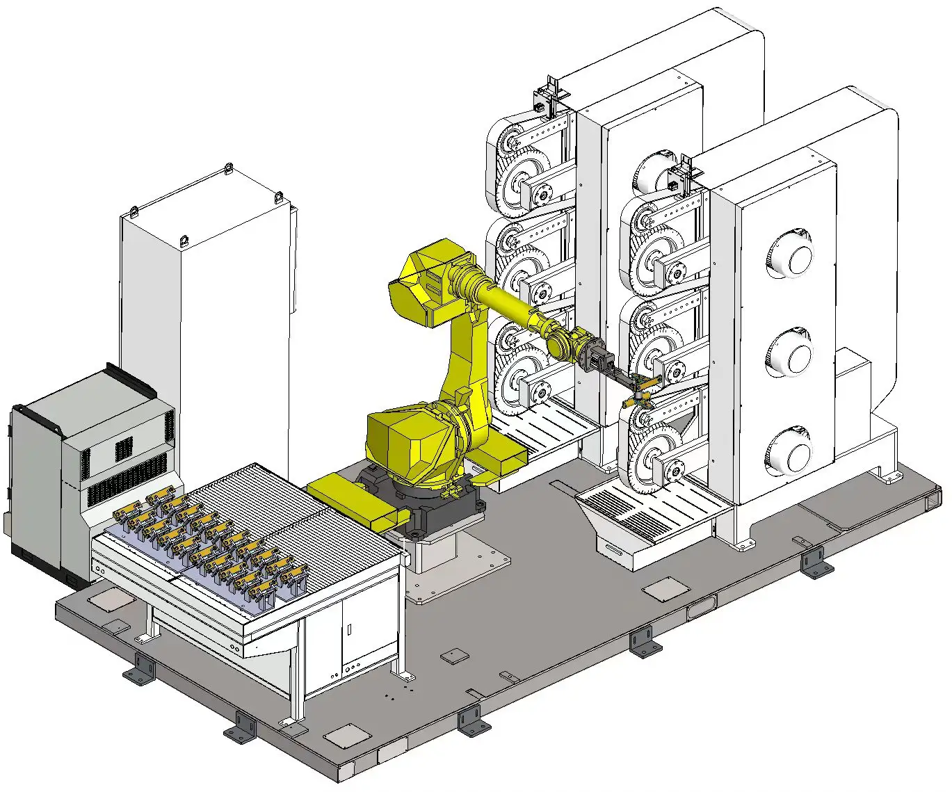 탭을위한 지능형 산업 로봇 암 자동 연마 기계