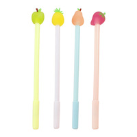 Stylos gel créatifs en forme de fruits, mignons et frais, fournitures scolaires pour étudiants, papeterie de bureau