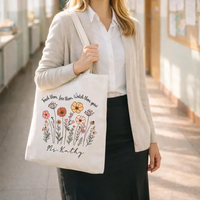 Sac fourre-tout personnalisé avec fermeture éclair, sac en toile avec nom personnalisé, cadeaux de remerciement pour les enseignants et le personnel scolaire