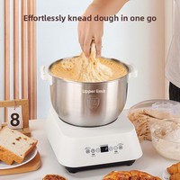 Robot Pétrin Domestique Entièrement Automatique Multifonctionnel, Mélangeur Compact de Cuisine Intelligent avec Fermentation à Température Constante