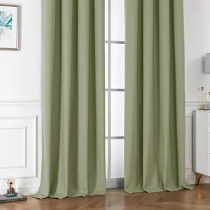OWENIE MMB Classic Royal Quality Blackout Curtains Grommet Thermal Room Darkening Window Curtain