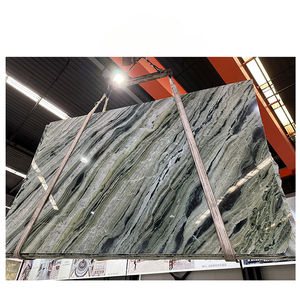 Losas de Mármol Natural Verde Jade de Primera Calidad, Tamaño Personalizado, Nuevo Diseño para Revestimiento de Paredes de Baños de Hotel, Azulejos Modernos Pulidos - Product Image 2