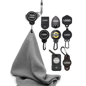 Serviette de nettoyage personnalisée pour clubs de golf, serviette de golf brodée en microfibre, serviette de golf magnétique en microfibre - Product Image 1