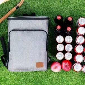 Mochila Nevera Grande Aislada para Almuerzo - Bolsa Refrigerante Rectangular de Tela Oxford Impermeable con Forro de PEVA - Product Image 2