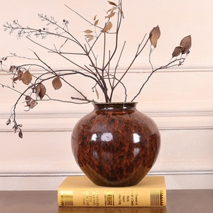 Nuevo diseñador de estilo chino de gama alta, sala de té, combinación de celosía abierta, estudio, jarrones de cerámica y porcelana de estilo antiguo, adorno - Product Image 6