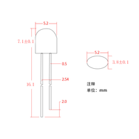 546 Diodes LED ovales 504 diffuseur rose rouge vert bleu jaune blanc orange, ampoule à trou de lampe CRI 80 dimmable
