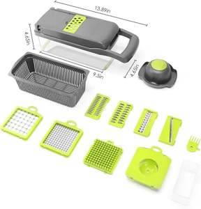 14 in 1 Portable Manual Fruit Vegetable Cutter <b>Onion</b> <b>Dicer</b> Veggie Slicer Kitchen Accessories Tools Vegetable Slicer - Product Image 3