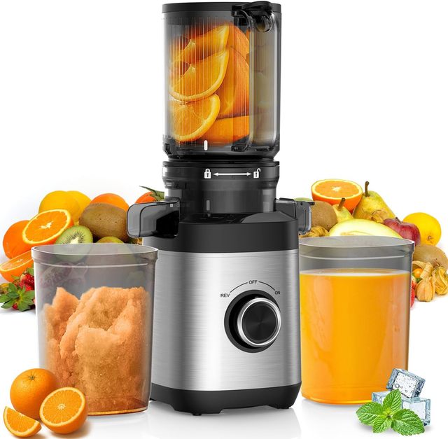 New Design 110mm Cold Press Juicer Machine for  Fruits Masticating Juicers High Juice Yield Juice Extractor Machine