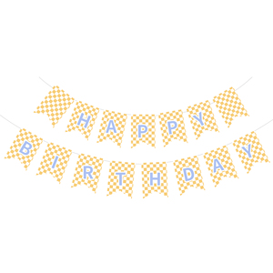 ชุดจานชามกระดาษลายตารางสีเหลืองสำหรับงานเลี้ยงธีมสุนัข แบบขายส่งและสั่งทำได้ - Product Image 6