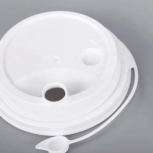 Couvercles transparents jetables en PP de 16 oz (500 ml) 90/98 mm avec ouverture facile anti-déversement pour gobelets à thé aux perles/thé au lait - Product Image 1