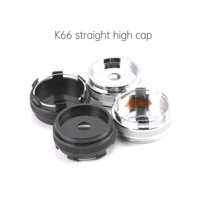 Capuchon de moyeu central de moyeux de roue de 66mm Capuchon de moyeu de jante universel Auto No Logo Fit for 50mm logo Stickers K66 Straight High Cap