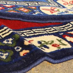 Alfombra floral antibacteriana acolchada tejida a máquina, suave tapete islámico de poliéster, alfombra de oración musulmana antideslizante para Ramadán. - Product Image 1