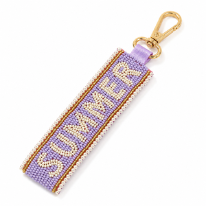 Llavero de verano hecho a mano con cuentas y letras acrílicas coloridas para mujer, accesorio de moda, regalo personalizado para colgar en la bolsa - Product Image 6