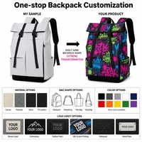 Özel Logolu Şehir İçi Ulaşım Sırt Çantası, Kavisli Ergonomik Askılar, Laptop Bölmesi, Trolley Askısı ve Seyahat İçin Hırsızlık Önleyici Cebi