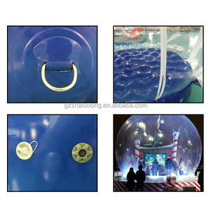 Palla di neve gonfiabile resistente al freddo e durevole con luce a LED per il parco a tema per eventi di vacanza buon prezzo palla di neve soffiata ad aria - Product Image 5