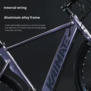 <span class=keywords><strong>Bicicleta</strong></span> de Carretera DomeRide con Manubrio Curvo de Aleación de Aluminio, Frenos de Disco Dobles, Horquilla con Suspensión, Cableado Interno, Ruedas 700C*28c - Product Image 2