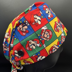 Bonnets de travail en coton tissé, bonnets de travail à motif de personnage, bonnets de travail à motif de <span class=keywords><strong>dessin</strong></span> <span class=keywords><strong>animé</strong></span>, doublés de satin, pour femmes et médecins - Product Image 1