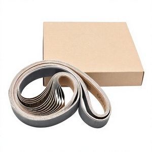 2x72'' P36 Grit 240 0.6mm Thickness Silicon Carbide High Hardness <b>Abrasive</b> /Toroidal Sanding Belt Knife Making OEM Customized - Product Image 3