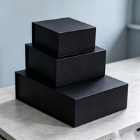 Boîte cadeau magnétique en carton rigide de luxe personnalisée, étui de présentation simple en papier pour cosmétiques