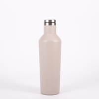 Gourde isotherme classique à double paroi, finition mate, à ouverture étroite, réutilisable, pour le camping, garde les boissons froides 12-24h